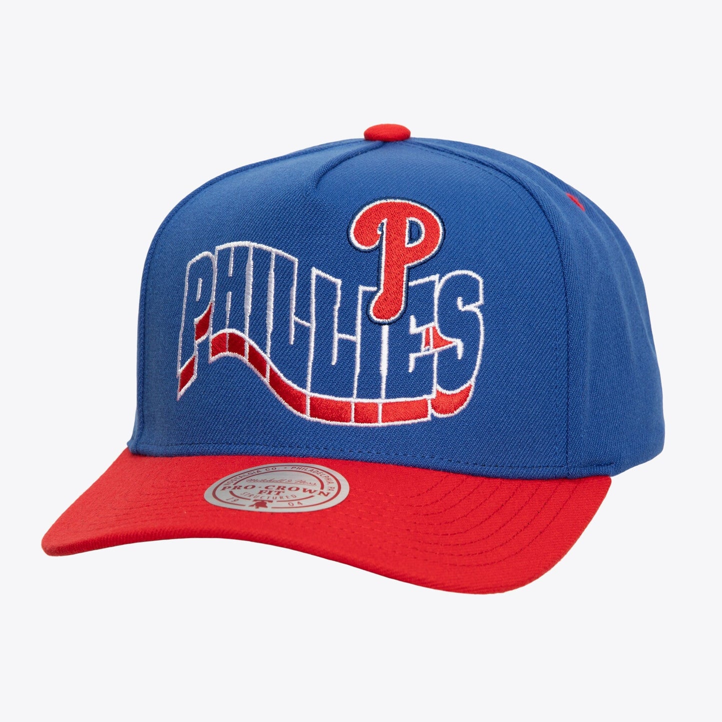 Men's Mitchell & Ness MLB Wavy Pro Snapback Phillies