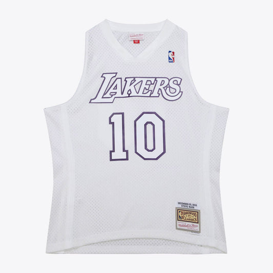 Men's Mitchell & Ness NBA Day Jersey Lakers 2012 Steve Nash