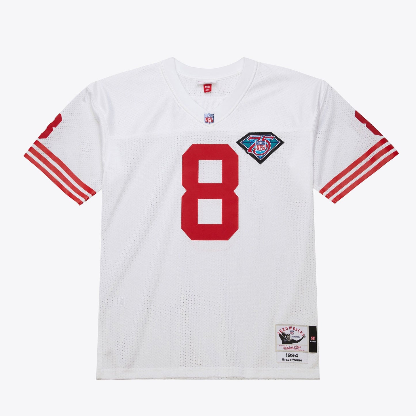 Men's Mitchell & Ness NFL White Jersey 49Ers 1994 Steve Young