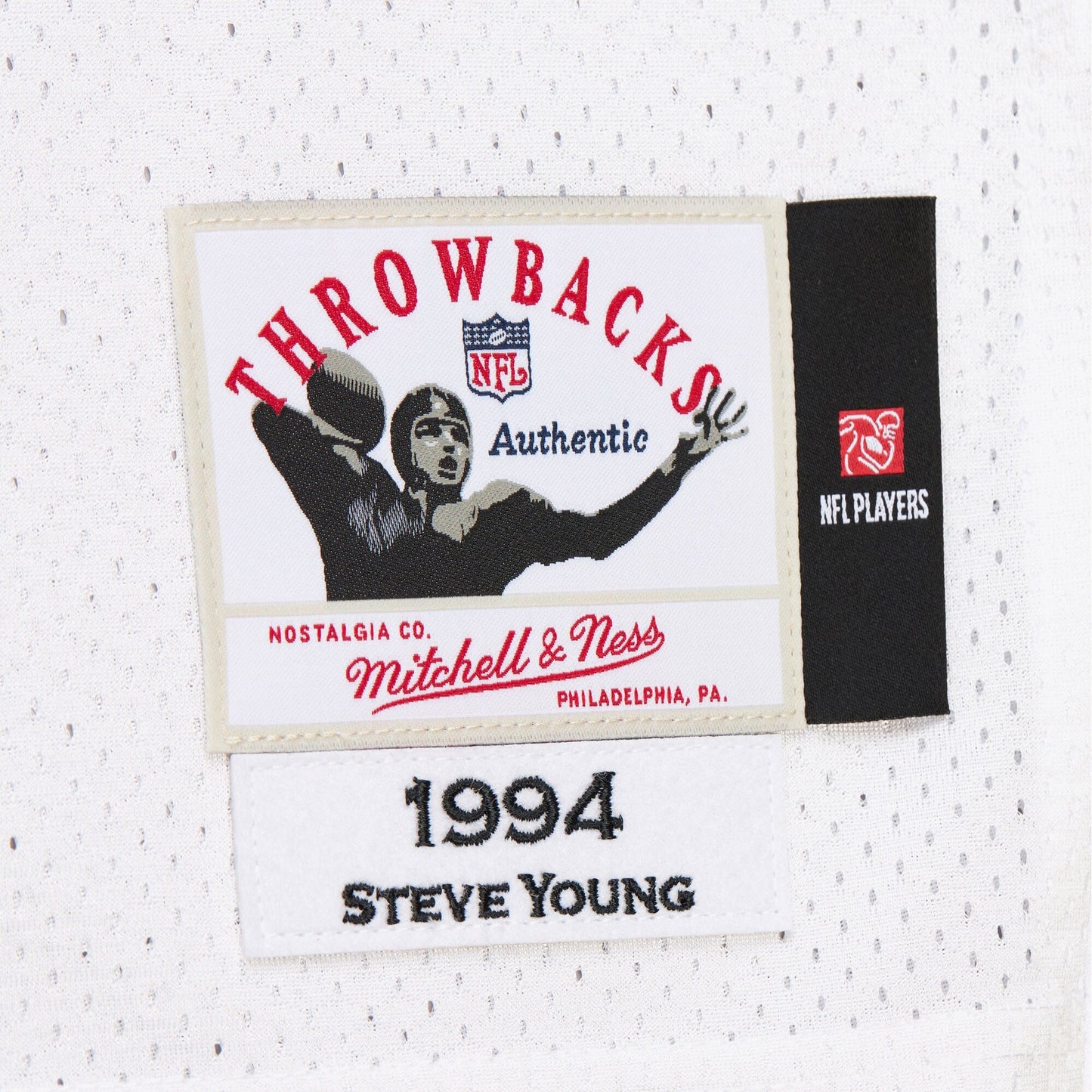 Men's Mitchell & Ness NFL White Jersey 49Ers 1994 Steve Young