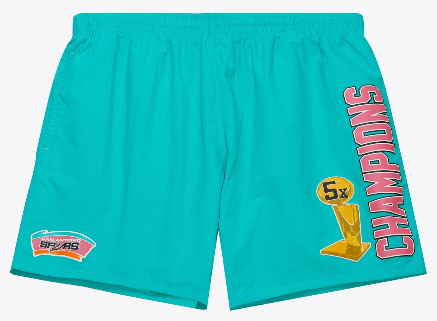 Mitchell & Ness Men's NBA Team Heritage Woven Shorts Spurs