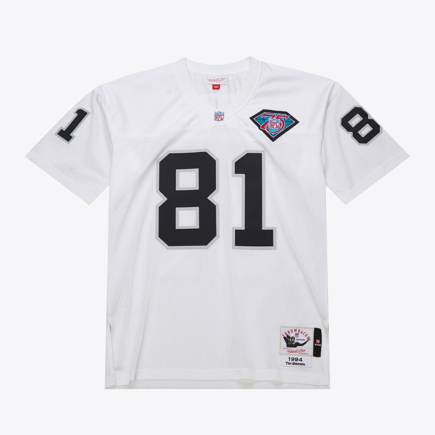 Men's Mitchell & Ness NFL White Jersey Raiders 1994 Tim Brown