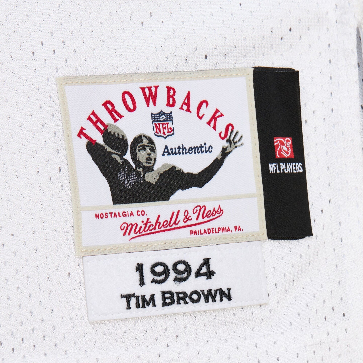 Men's Mitchell & Ness NFL White Jersey Raiders 1994 Tim Brown