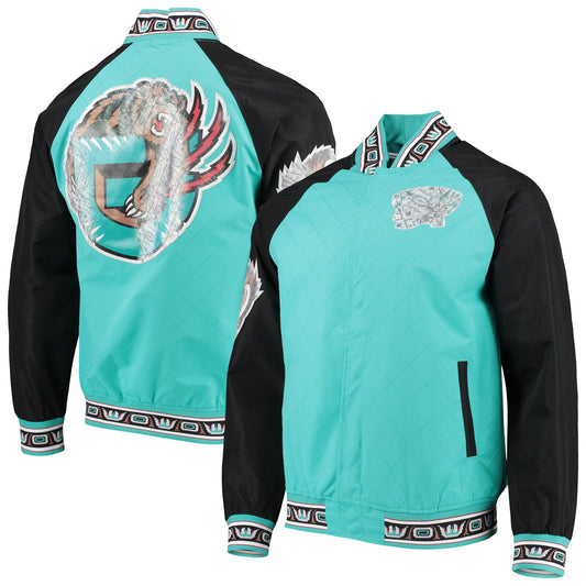 Mitchell & Ness Men's 75Th Anni Warm Up Jacket Grizzlies Jackets