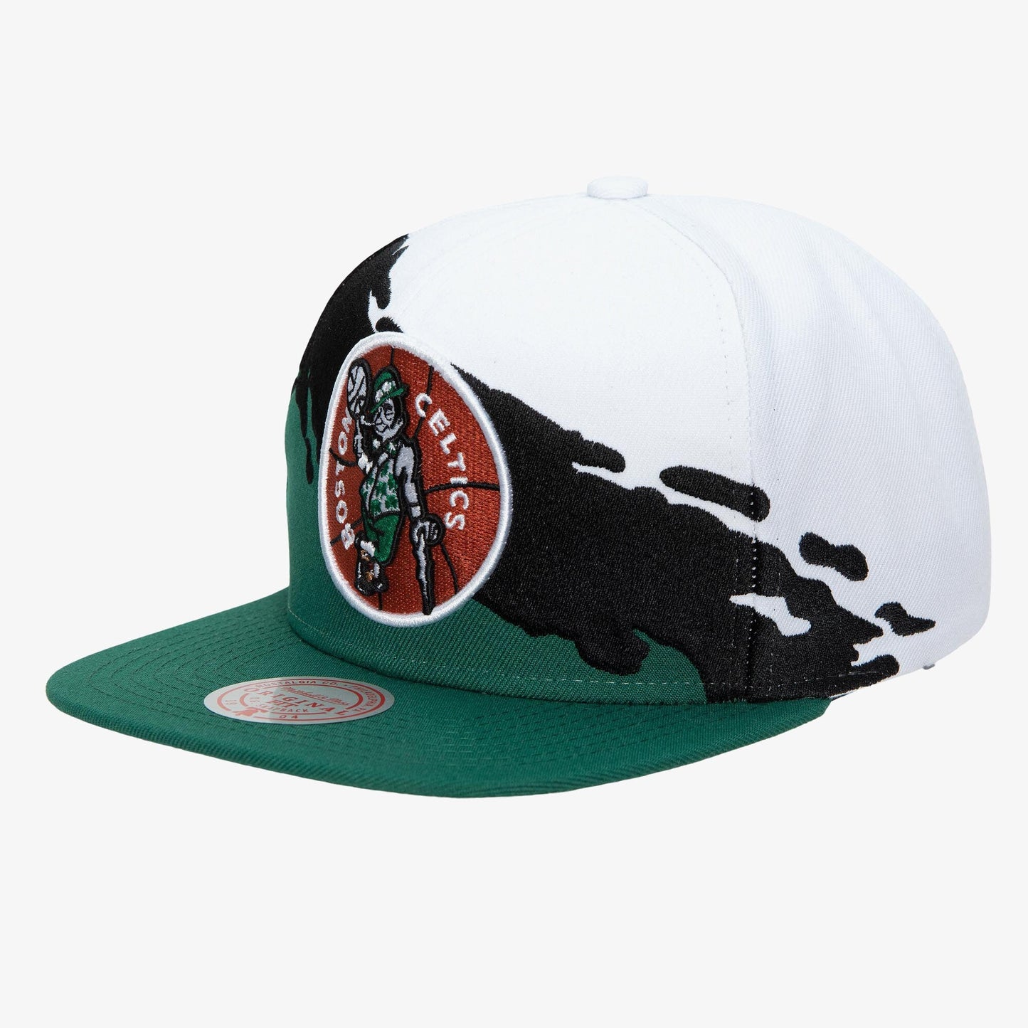 Men's Mitchell & Ness NBA Paintbrush Snapback Hwc Celtics - White-Green