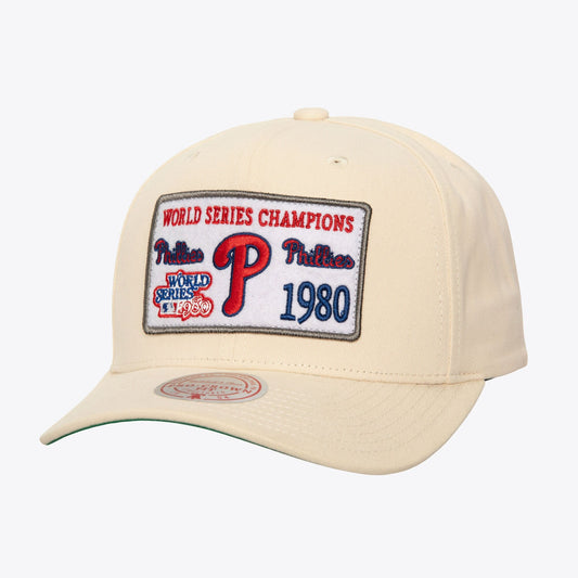 Mitchell & Ness Men's MLB Brushed Patch Pro Snapback Phillies Snapback Caps