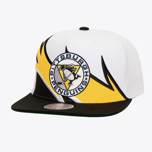 Men's Mitchell & Ness Nhl Waverunner Snapback Vntg Penguins - White