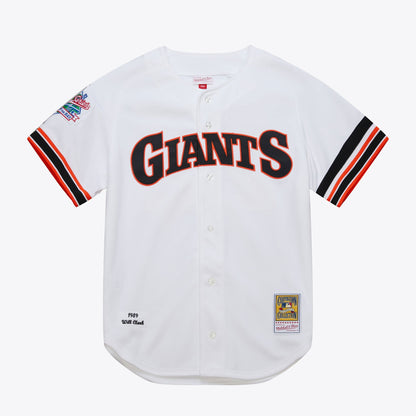 Mitchell & Ness Men's MLB Home World Series Jersey Giants 1989 Willie Clark
