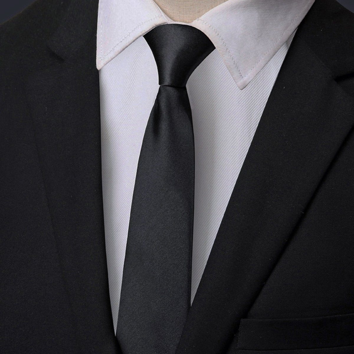 Men's Zipper Necktie - Pre-Tied Formal Tie