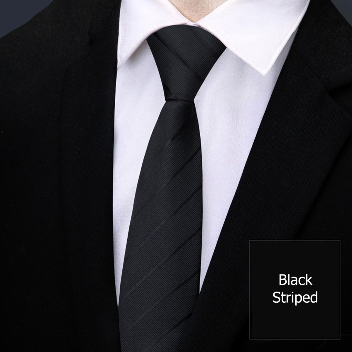 Men's Zipper Necktie - Pre-Tied Formal Tie