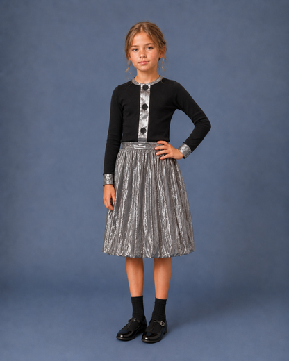 Metallic Bubble Skirt