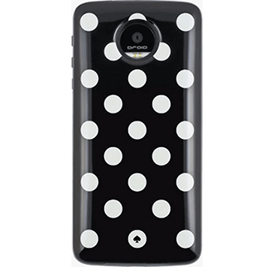 Kate Spade New York Cell Phone Case for Motorolo Z Droid, Z Play Droid - Le Pavillion Black/Cream