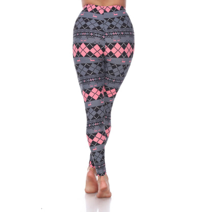 Grey Pink Argyle-