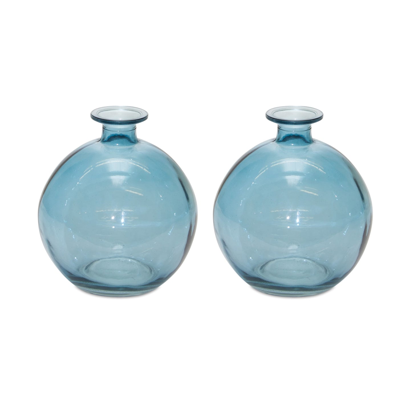 Melrose International Glass Bubble Vase (Set of 2)