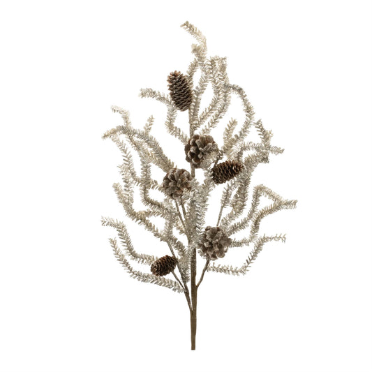 Melrose International Tinsel Pine Spray (Set of 6)