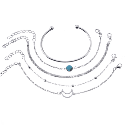 Turquoise / Silver-