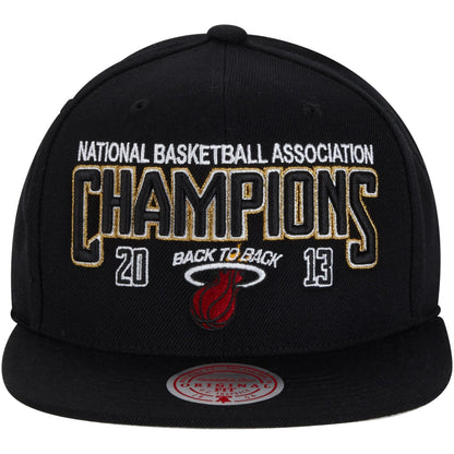 Mitchell & Ness Men's NBA Champs Snapback Hwc Heat Snapback Caps