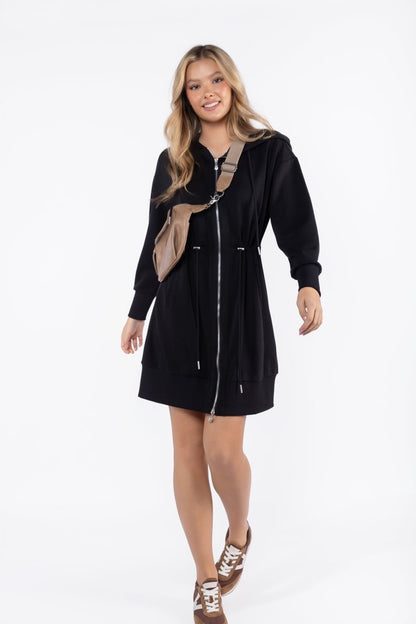 Mina Dress 37" (Black)