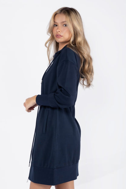Mina Dress 37" (Navy)