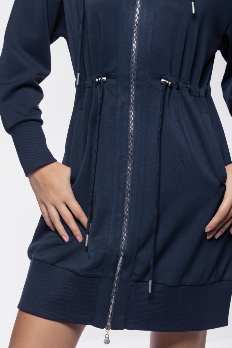 Mina Dress 37" (Navy)
