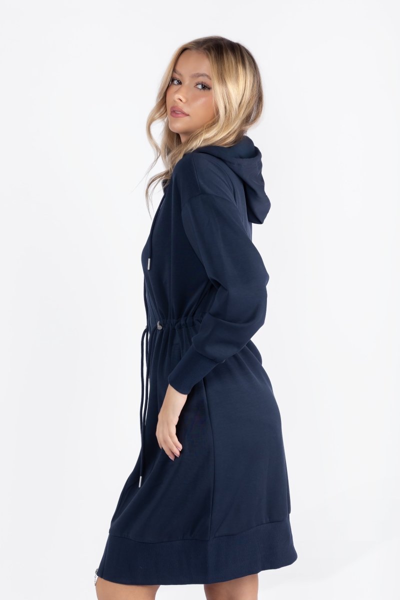 Mina Dress 40" (Navy)