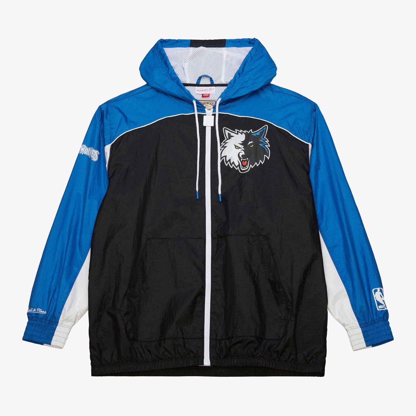 Men's Mitchell & Ness Big Shot Premium Winbreaker Vintage Logo Timberwolves