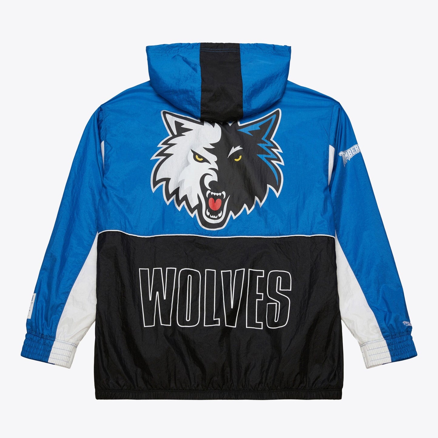 Men's Mitchell & Ness Big Shot Premium Winbreaker Vintage Logo Timberwolves