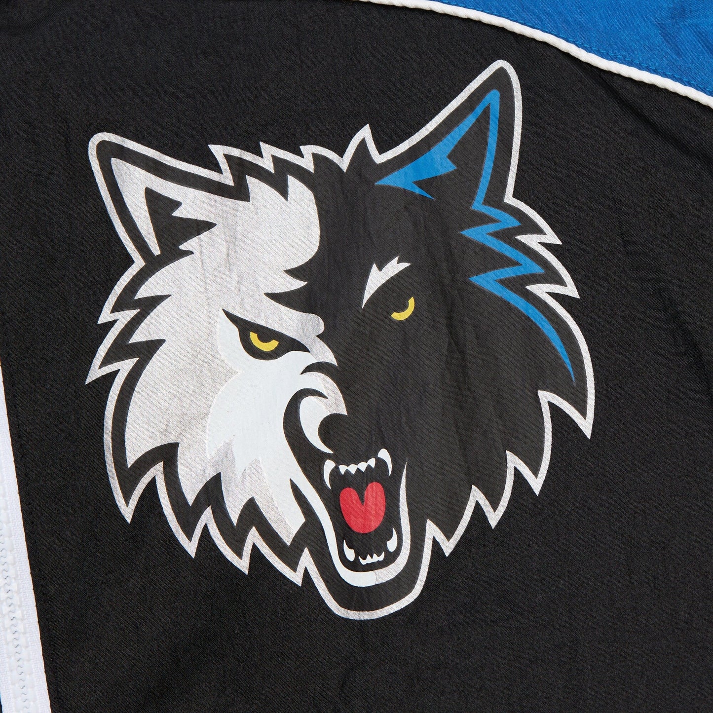 Men's Mitchell & Ness Big Shot Premium Winbreaker Vintage Logo Timberwolves