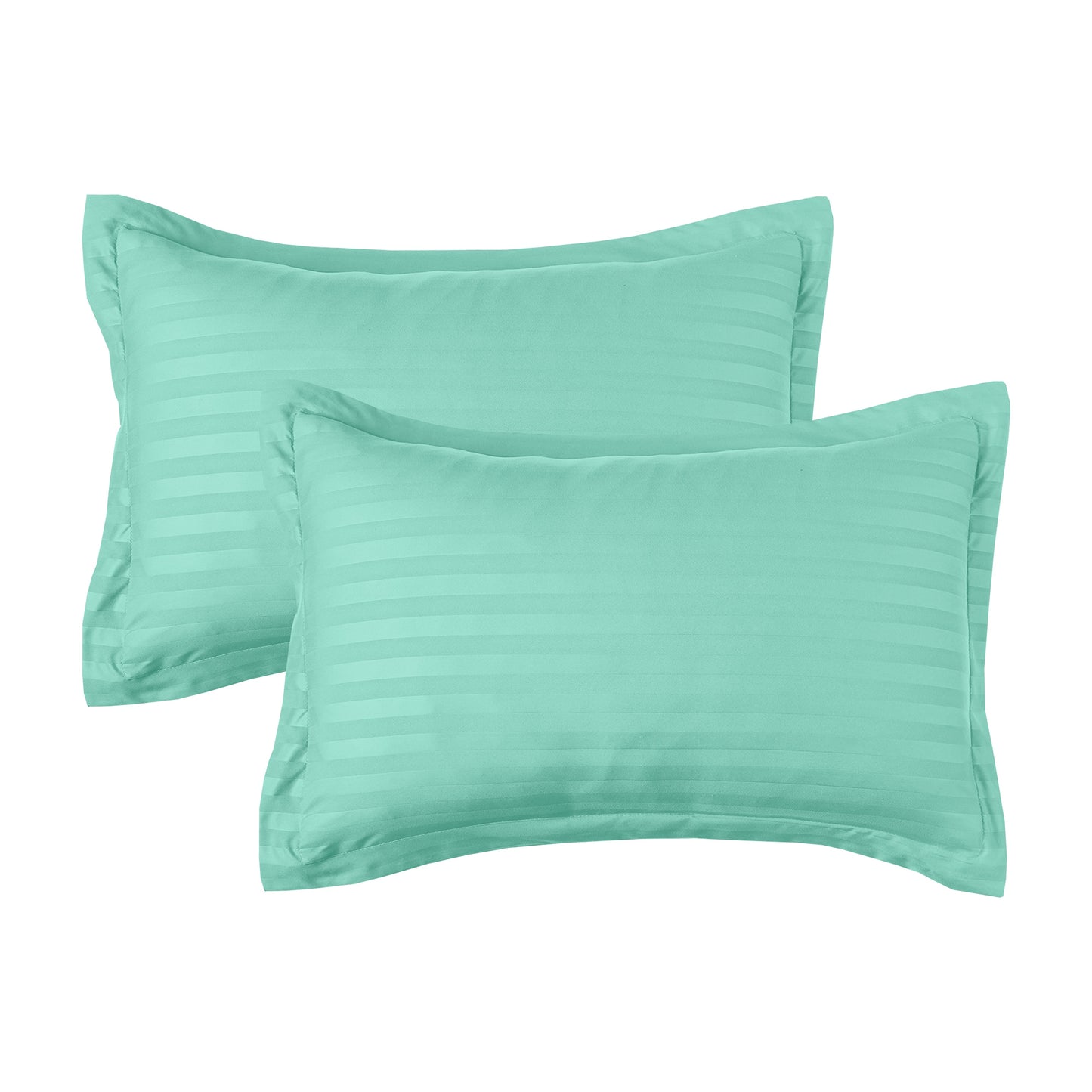 Elegant Comfort 8-Piece Dobby Stripe Comforter Set - Includes 4-Piece Sheet Set with Double Sided Storage Pockets