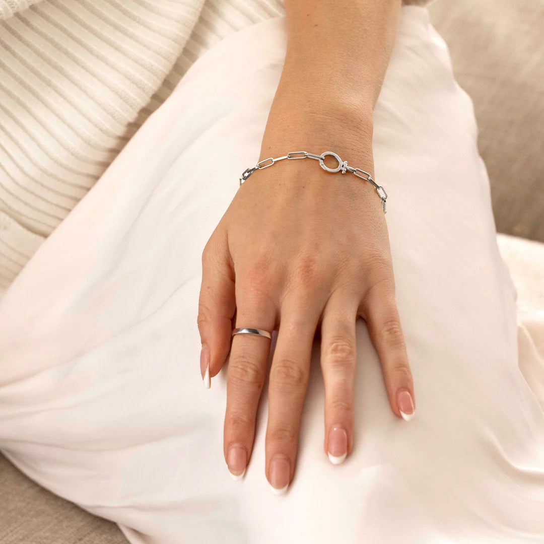 Mint & Lily Mint Paperclip Bracelet