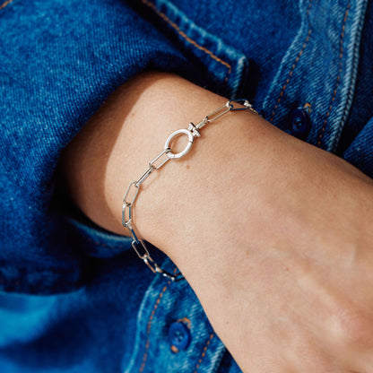 Mint & Lily Mint Paperclip Bracelet