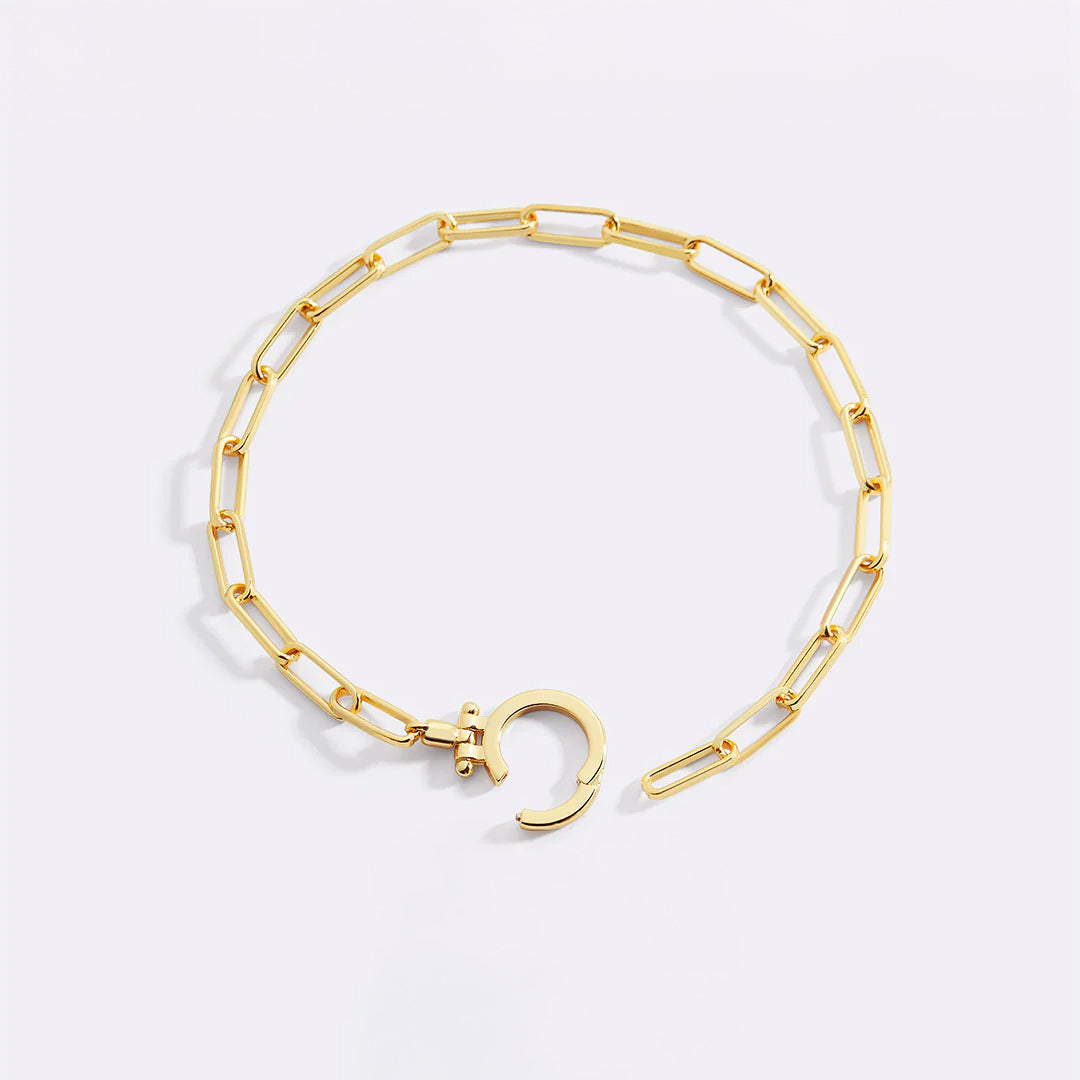 Mint & Lily Mint Paperclip Bracelet