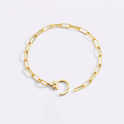 Mint & Lily Mint Paperclip Bracelet