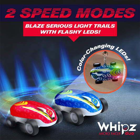 2-Pack: USA Toyz Whipz Micro Racers Toy Cars