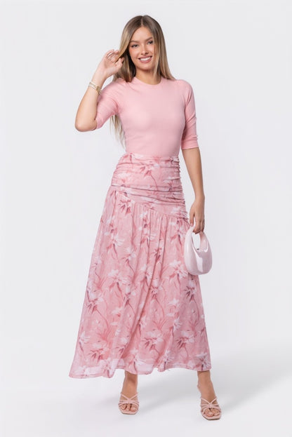 Miri Skirt (Pink Pattern)