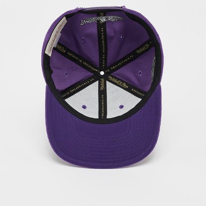 Mitchell & Ness Men's NBA Cord Snapback Lakers Snapback Caps