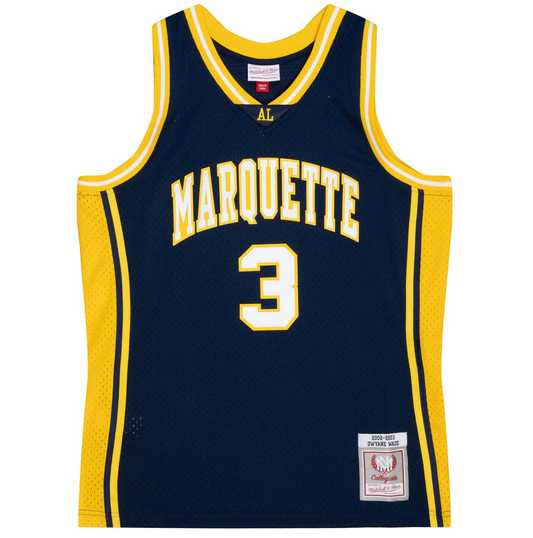 Men's Mitchell & Ness Ncaa Dark Jersey Marquette 2002 Dwyane Wade
