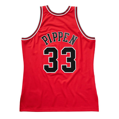 Mitchell & Ness Men's NBA Authentic Jersey 1997 Chicago Bulls Scottie Pippen #33 Jerseys