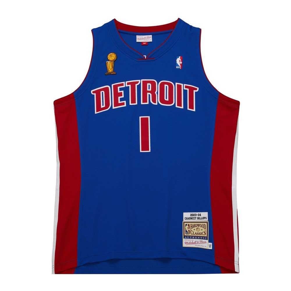 Men's Mitchell & Ness Dark Finals Jersey Pistons 2003 Chauncey Billups