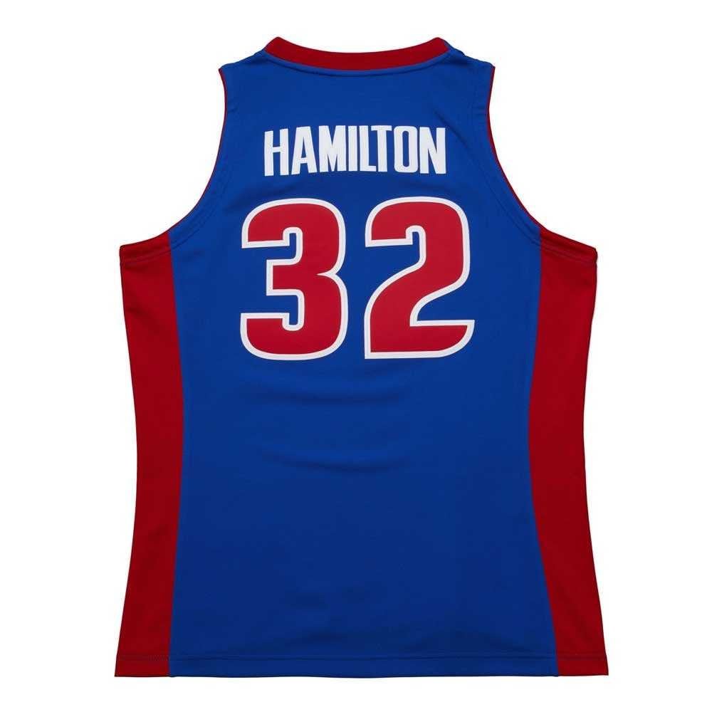 Men's Mitchell & Ness Dark Finals Jersey Pistons 2003 Richard Hamilton