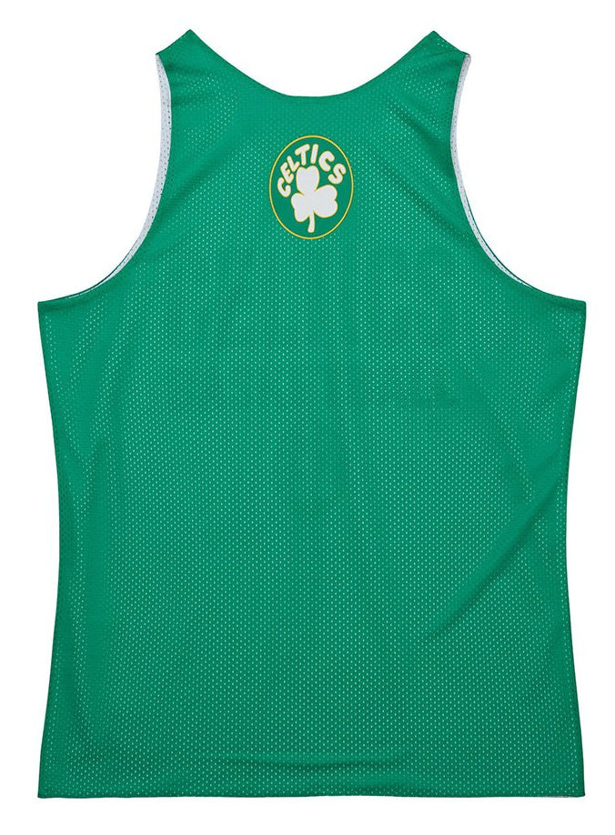 Men's Mitchell & Ness Reversible Mesh Practice Tank Vintage Logo Celtics