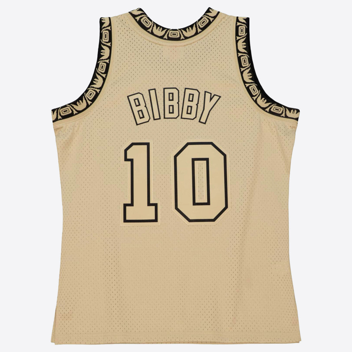 Men's Mitchell & Ness Khaki Black Swingman Jersey Grizzlies 1998 Mike Bibby