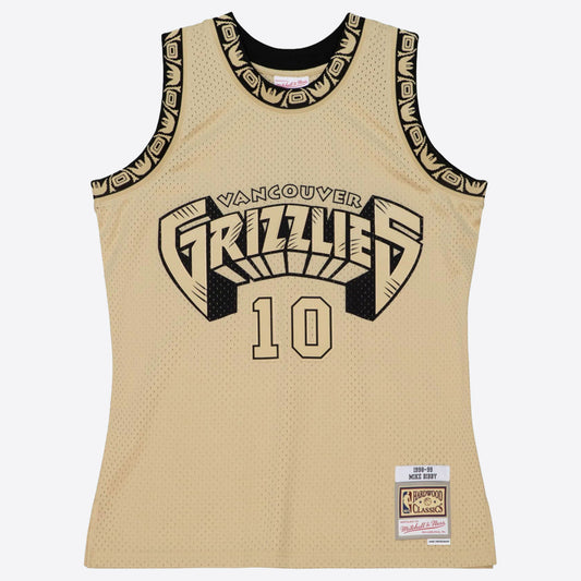 Mitchell & Ness Men's Khaki Black Swingman Jersey Grizzlies 1998 Mike Bibby Jerseys