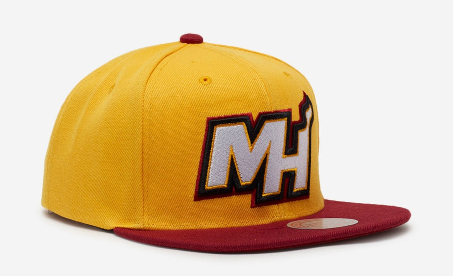 Men's Mitchell & Ness NBA Core Basic Snapback Heat - Light Gold-Scarlet