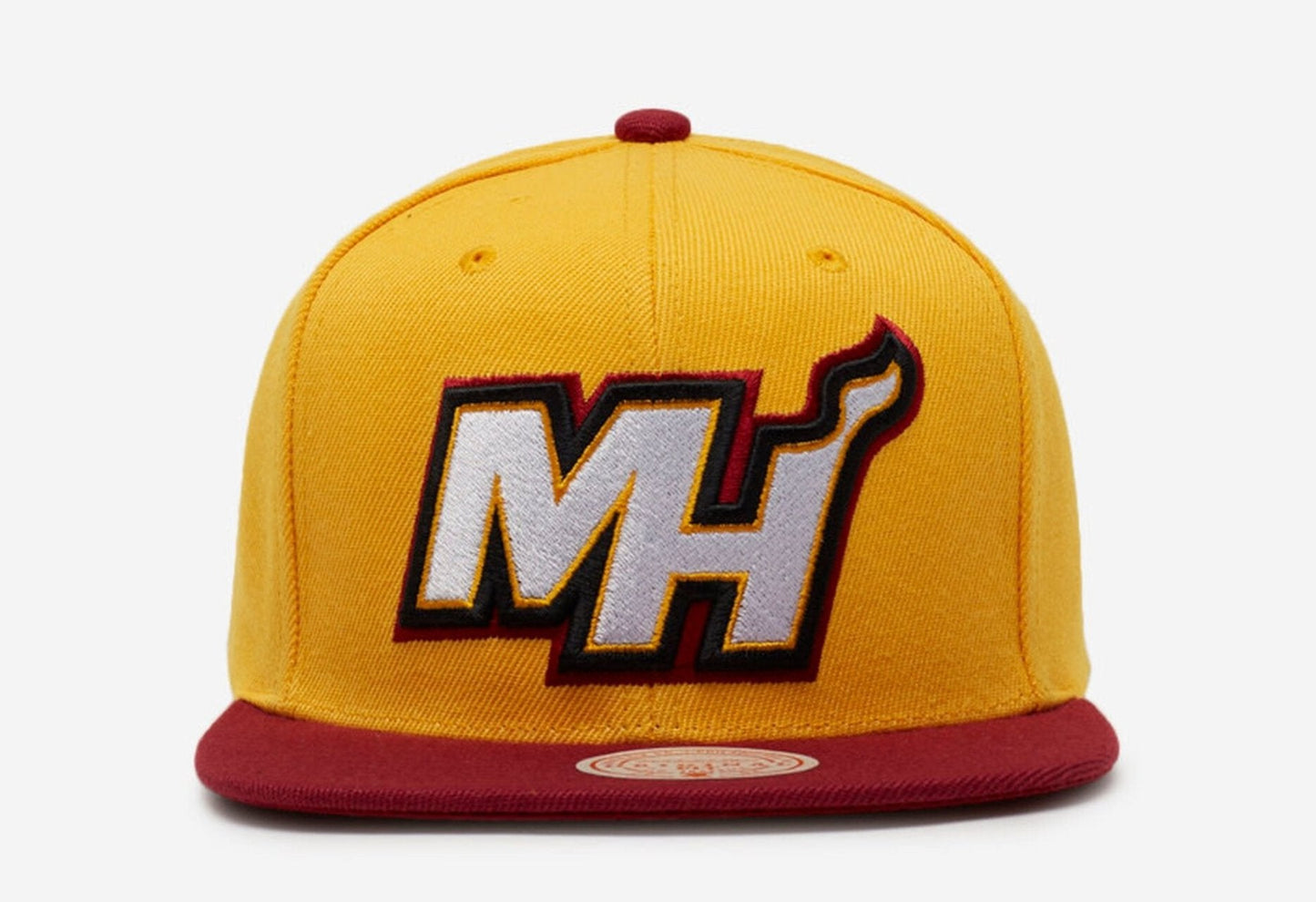 Men's Mitchell & Ness NBA Core Basic Snapback Heat - Light Gold-Scarlet