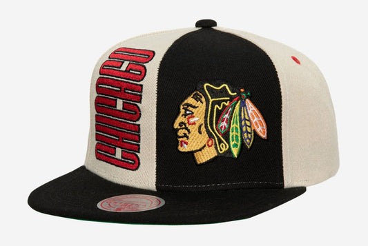 Mitchell & Ness Men's NHL Pop Panel Snapback Blackhawks Snapback Caps