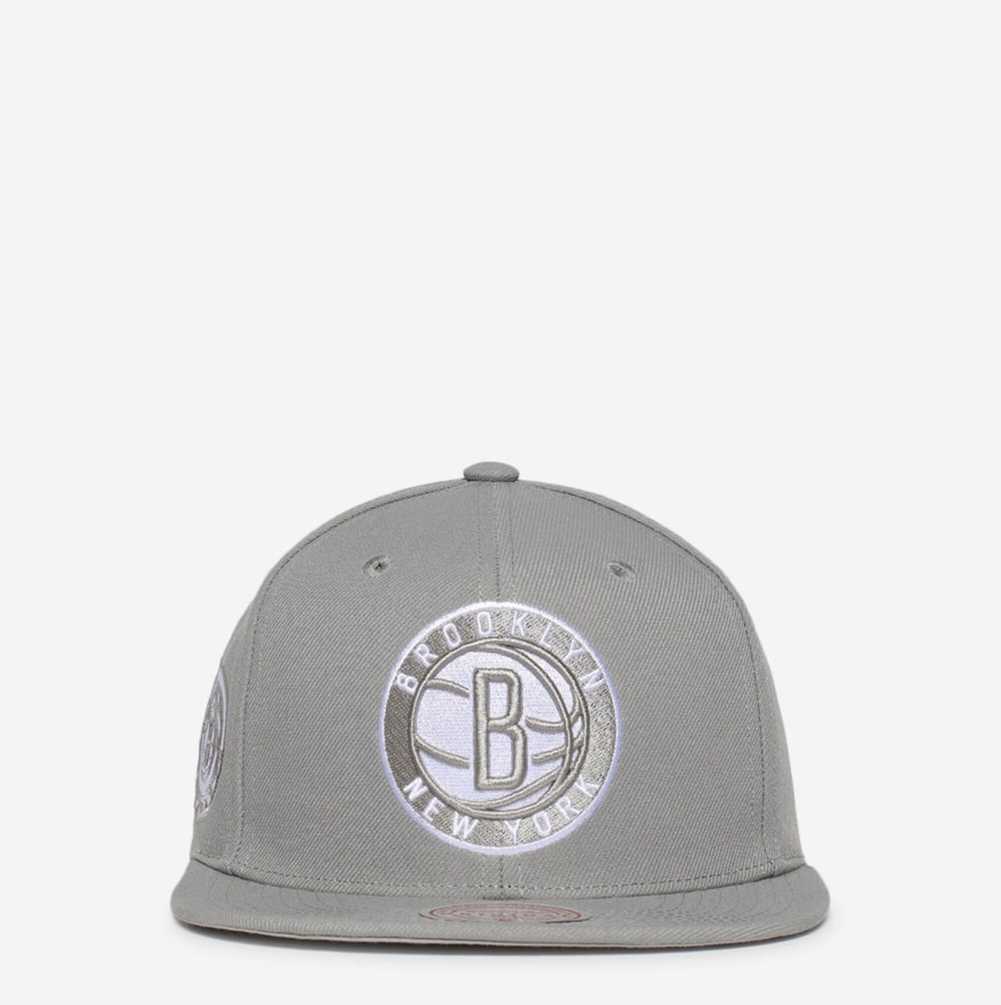 Men's Mitchell & Ness NBA Back To Basics Snapback Nets - Grey