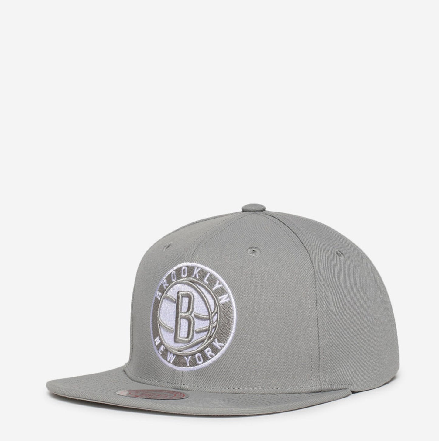 Men's Mitchell & Ness NBA Back To Basics Snapback Nets - Grey
