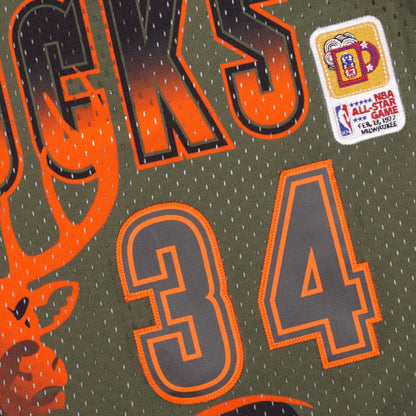 Mitchell & Ness Men's Flight Swingman Jersey Bucks 1996 Ray Allen Jerseys