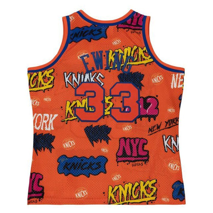 Mitchell & Ness Men's Slap Sticker Swingman Jersey Knicks 1991 Patrick Ewing Jerseys